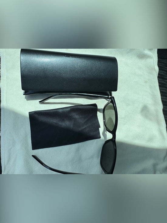 Yves Saint Laurent Black Designer Sunglasses Temple main image 5